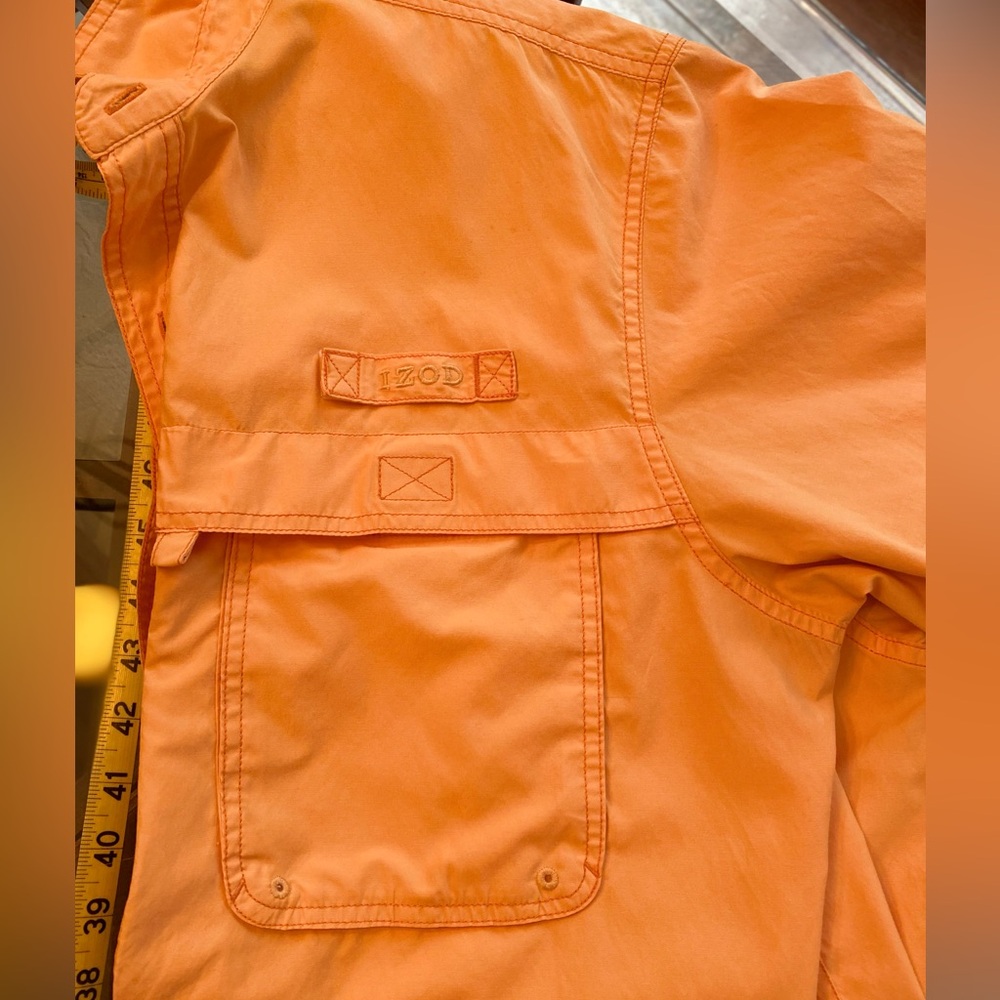 Coastal Grandpa Fishing Shirt L Vented Quick Dry Marigold Yellow Boating Resort - Picture 9 of 9